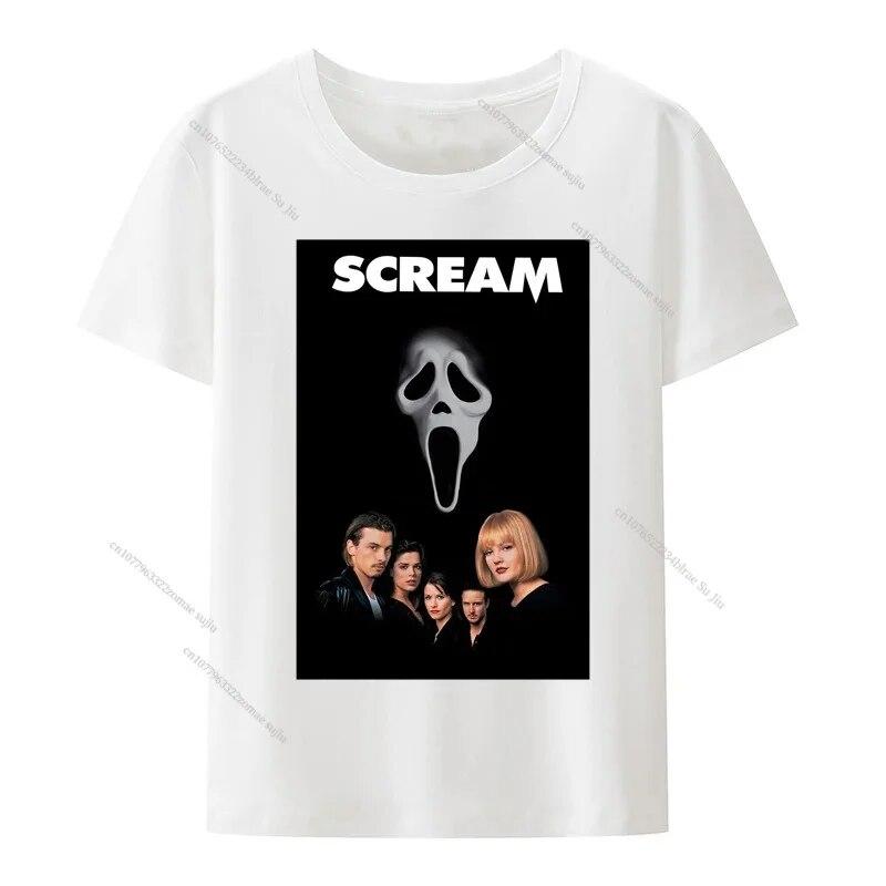 Horror Movie Printed T-shirts Fashion Harajuku Style High Street Short Sleeve Summer Unisex's Pure Cotton Top Casual Unisex's Clothing