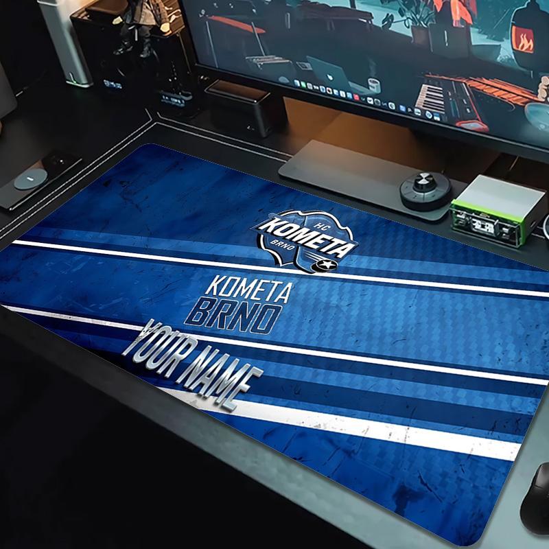 Hc Kometa Brno Custom Name Large Size Mouse Pad Large Gaming Table Cushion Non-slip Laptop Tablet Big Mousepad XXL Mat Mini PC Playmat With Lock edge