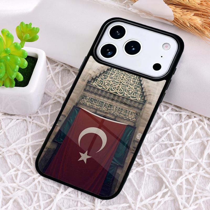 Турция Турецкий флаг Ударопрочный чехол для телефона для iPhone 17 Air 16e 15 11 12 14 13 Pro Max Обложка Coque