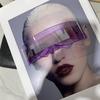 Солнцезащитные очки Futuristic Warrior: Модные интегрированные очки для вечеринок с персонализированной повязкой на голову