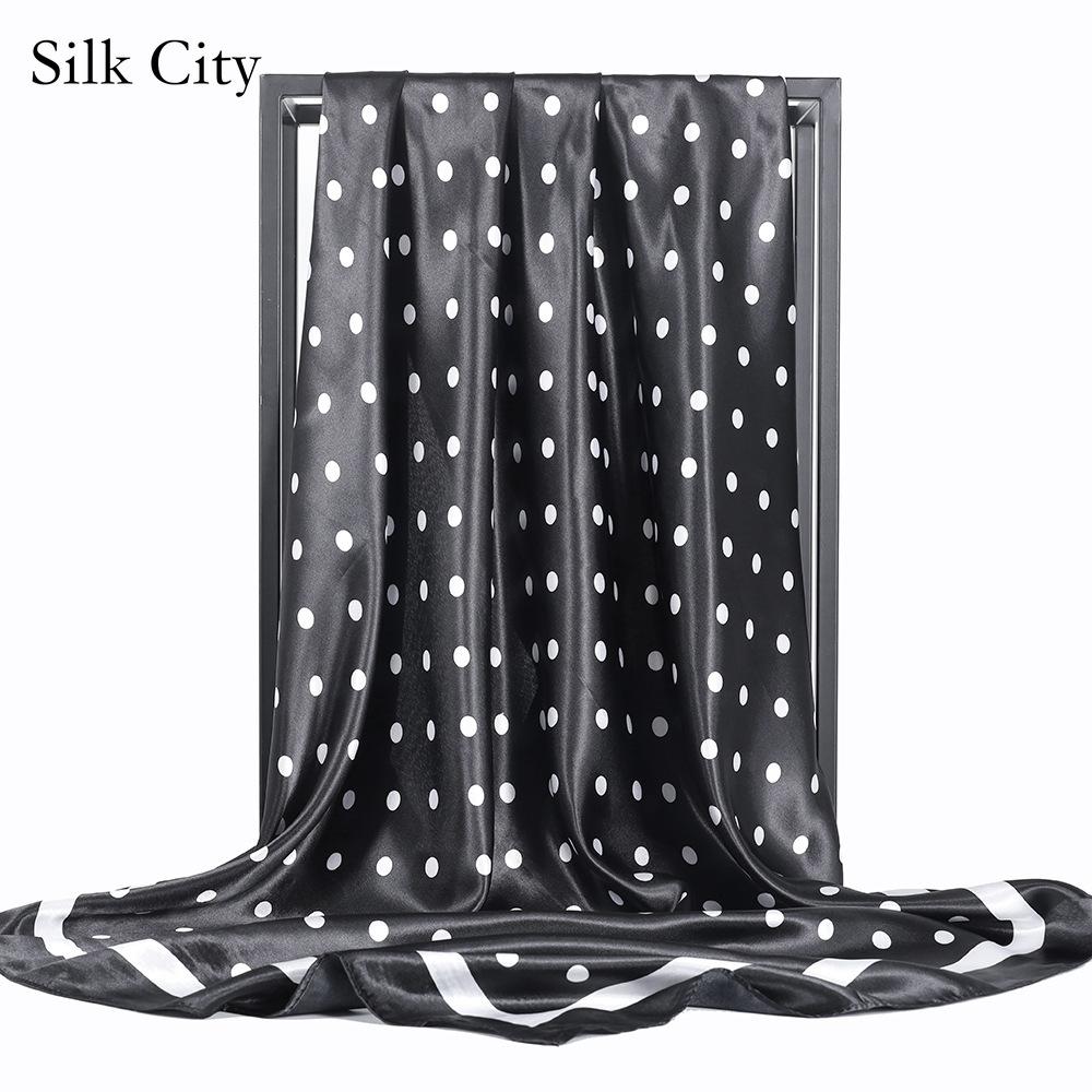 High-quality Luxurious Silk Scarves Headband Scarfs Neck Scarf For Women Chain Silk Scarf Women's Decorative Shawl