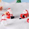 Mini Figurine Resin Christmas Tree Claus DIY Garden Fairy Santa Snowman Decorations