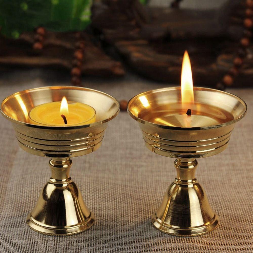 Масляная чаша Буддийские храмовые украшения Лампа Чанмин Подсвечник Подставка для свечей Подсвечник Подставка для лампы
