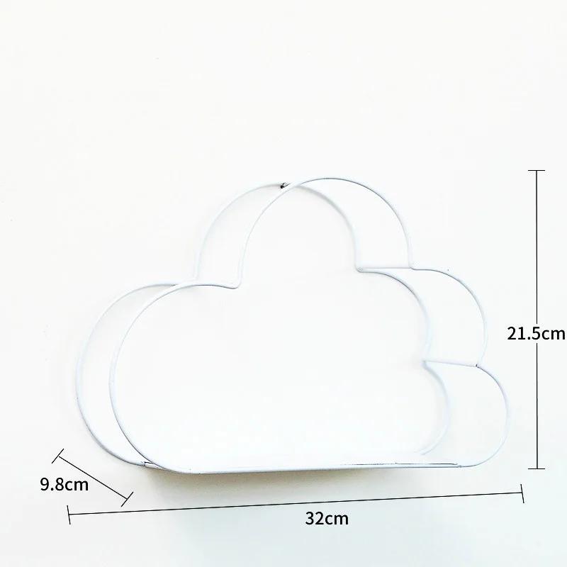 European Style Iron Cloud Wall Rack Free Punch Simple Home Living Room Wall Decoration Wall Hanging