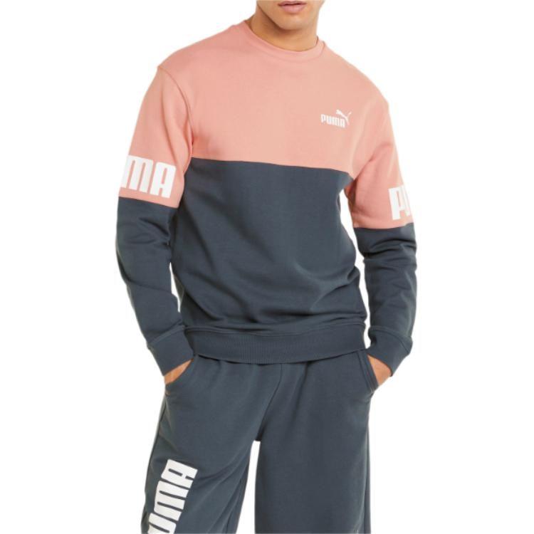 Puma Толстовки Мужские Серый Синий Розовый Круглый вырез Средняя Обычная 670935-42
