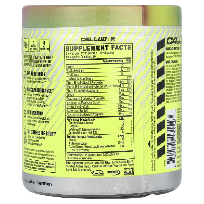 C4® Sport, Pre-Workout, Watermelon, 8.7 oz (246 g)