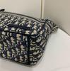 [Pre-Owned] Camp Classic Monogram Embroidered Vintage College Style Canvas Shoulder Bag - Excellent #10G55ZF