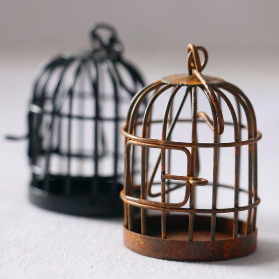 Миниатюрный кукольный домик, клетка для птиц, орнамент, модель, домашний декор для рабочего стола, детская игрушка в подарок