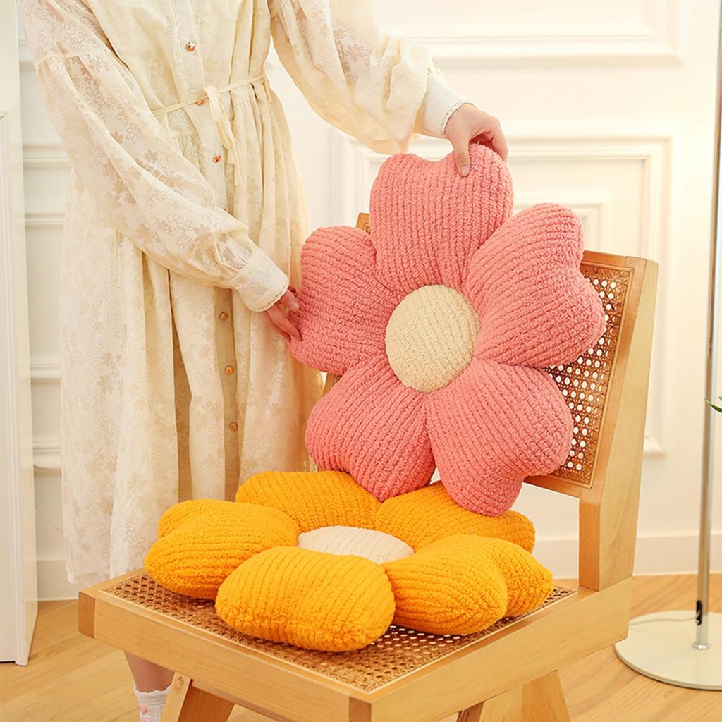 Cloud Daisy Flowers Hold Pillow Sofa Chair  Bedroom On The Floor Mat Tatami Rice Bay Window Mat