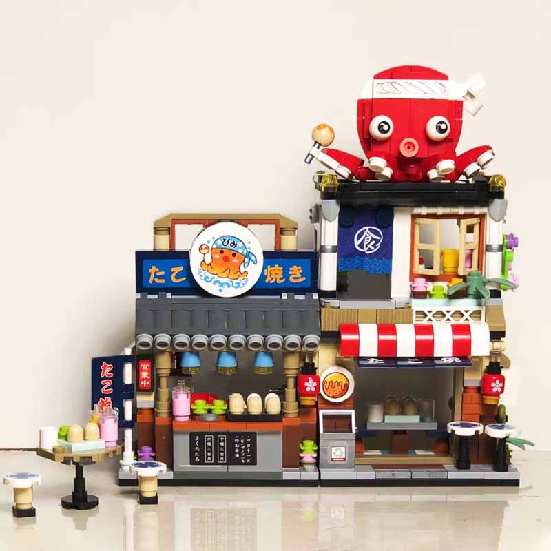Магазин Shaved Store Building Block Shaved Ice Shop Bricks Restaurant Model Toys for Kids Gifts Home Decor