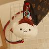 Cute Cha Siu Bao Plush Toy With Water Crystal Soft Material For Backpack Accessories And Gifts