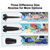Портативный воздушный насос Беспроводной электрический воздушный компрессор Насос для накачивания и сдувания с 3 насадками и индикатором батареи