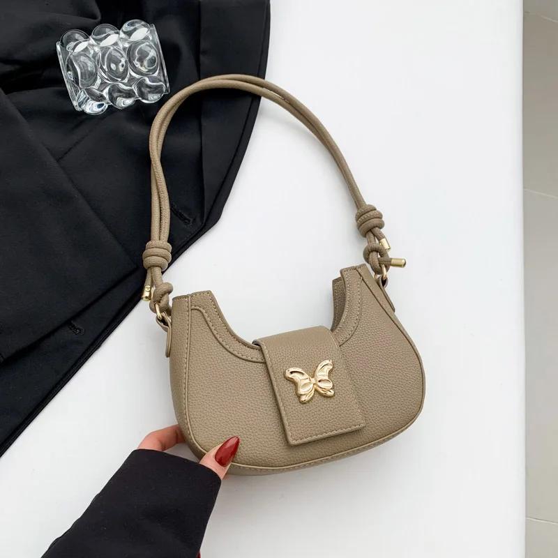 Женская сумка через плечо Tide of Personality, нишевый дизайн, иностранная бабочка, популярная, монохромная, новая