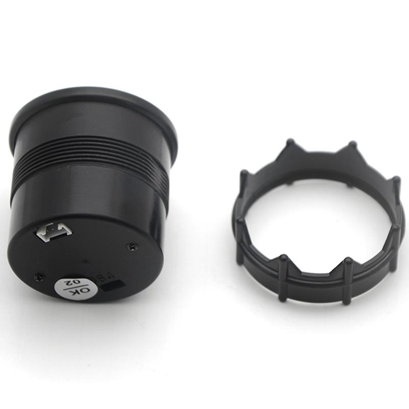 2" 52mm 7 Colors LED Car Oil Temp Gauge 40-140 Celsius Oil Temperature Analog/Digital Dual Display Car Meter With Sensor