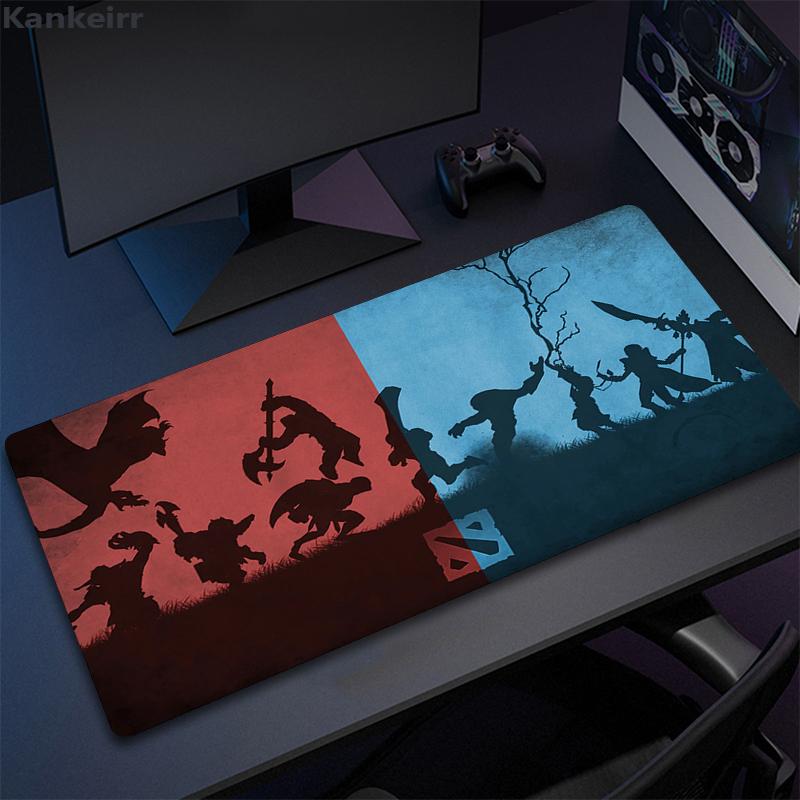 Коврик для мыши Dota 2 Большой коврик для клавиатуры Игровой коврик для стола Laptop Противоскользящий Офисный Натуральный каучук Геймерский Настольный dota2 Коврик для мыши Pc