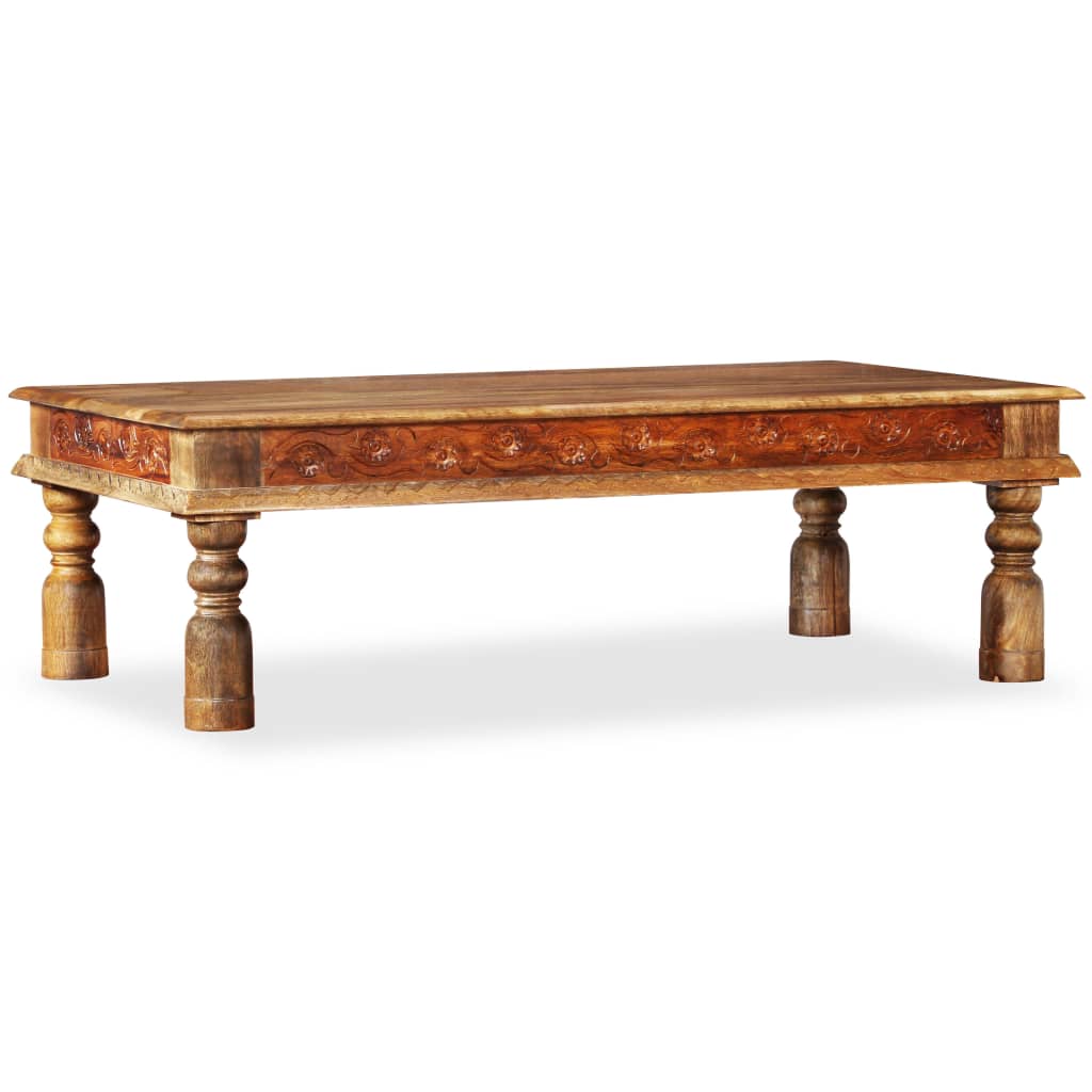 Coffee Table Solid Mango and Acacia Wood 110 x 60 x 38 cm