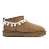 UGG КЛАССИЧЕСКИЕ УЛЬТРА МИНИ 811 Производство, Лунный Странник Термальные Снежные Сапоги до щиколотки Женские Каштаново-коричневые 1116109-CHE(Команда80-)