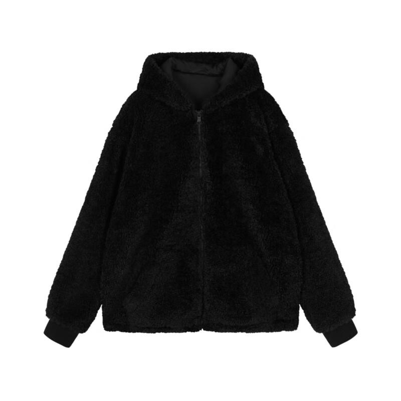 JNBY Faux Fur Hooded H-type Coat