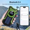 AM/FM/SW Bluetooth-динамик IP65 Водонепроницаемый пылезащитный портативный радиоприемник с ручным генератором Динамо-фонарик Солнечное радио