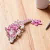 3D Printed Cherry Blossom Dragon Figurine Movable Joints Flower Dragon Statue Stress Relief Fidget Toy Desktop Decoration Ornament