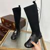 Спортивные~ Французская версия модных носков-ботильонов класса люкс эластичные тонкие ботильоны женские универсальные ретро британские на толстом каблуке короткие ботинки Мартин