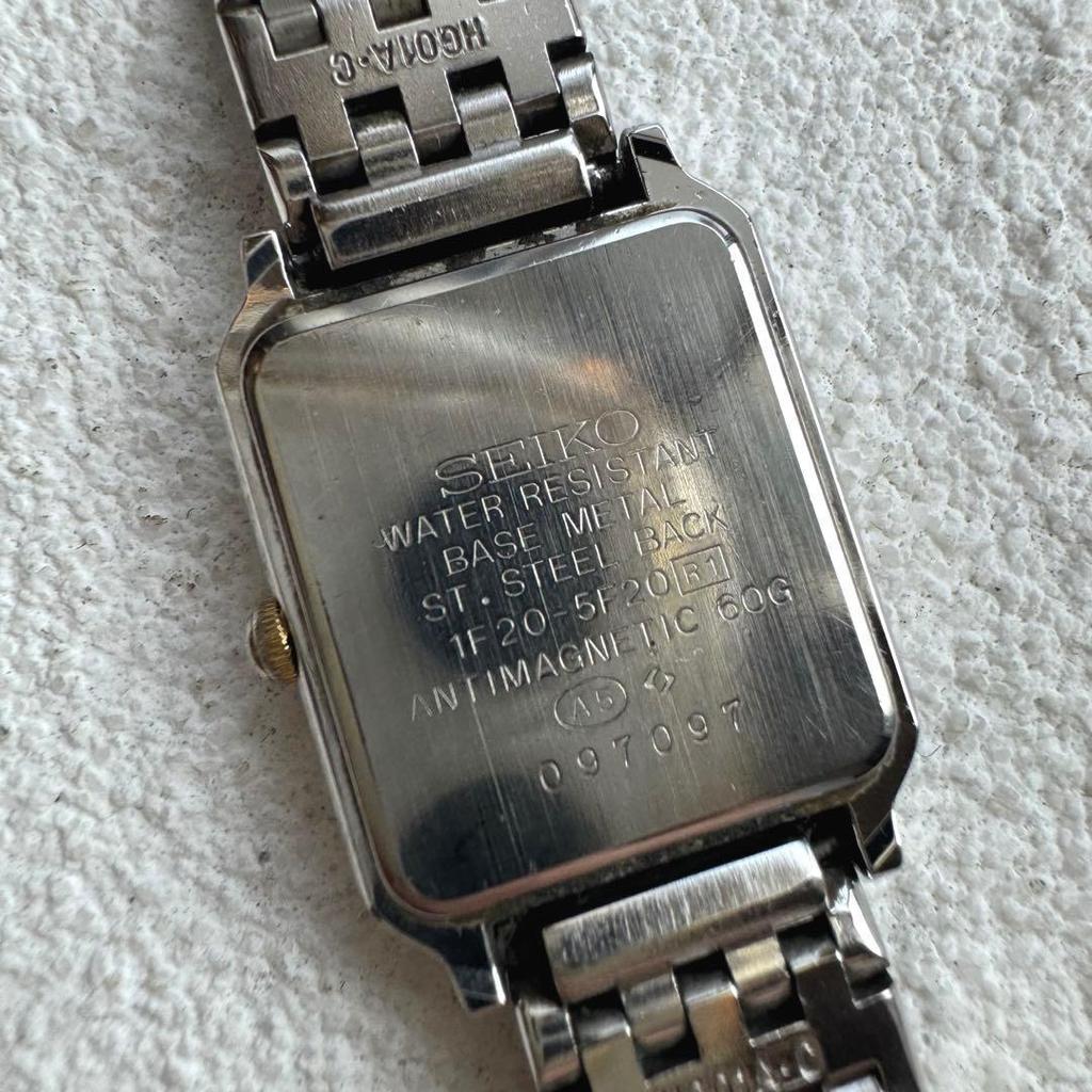 Б/у [Новая батарейка] Женские часы SEIKO CREO Tank Combi