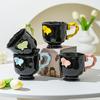 Personalized Design Three-dimensional Butterfly Cup Retro Medieval Girls Coffee Cup Mug Wedding Company Gift Souvenir