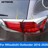 Накладка на задний фонарь "Ресничка" для Mitsubishi Outlander 2016- Хромированная полоса-молдинг на задний фонарь Аксессуары для стайлинга автомобиля