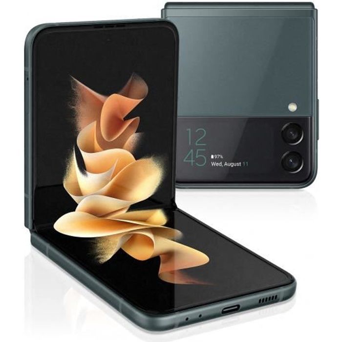 Samsung Смартфон Galaxy Z Flip 3 5G 8 ГБ ОЗУ + 128 ГБ/256 ГБ Разблокирован SIM+eSIM