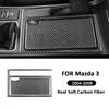 Для Mazda 3 2004-2009 Панель Центрального Отделения для Хранения из Углеродного Волокна, Подстаканник, Накладка, Декоративная Наклейка, Автоаксессуары