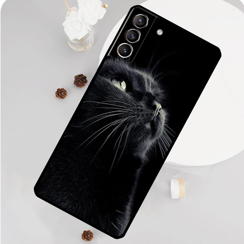 Чехол для телефона с глазом кошки для Samsung Galaxy S26 S25 S24 S20 S21 S22 S23 Ultra S10 Plus S25 FE Funda Cover