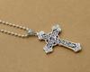 S925 Sterling Silver Korean-Style Virgin Mary Cross Pendant for Men and Women
