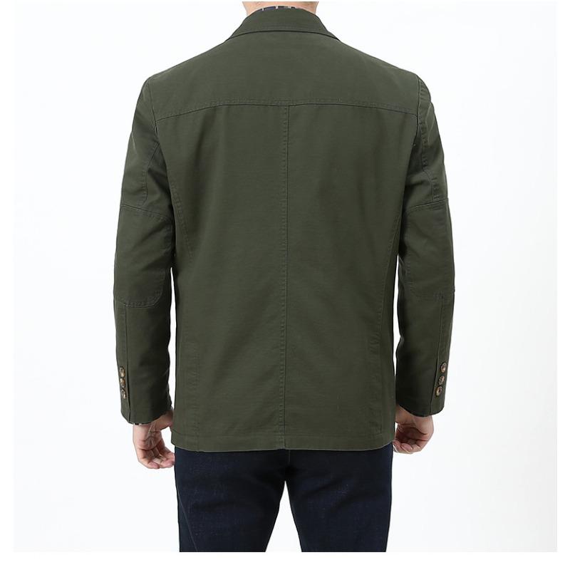 Весна и осень Большой размер хлопковый костюм мужской корейский стиль повседневный костюм повседневная куртка