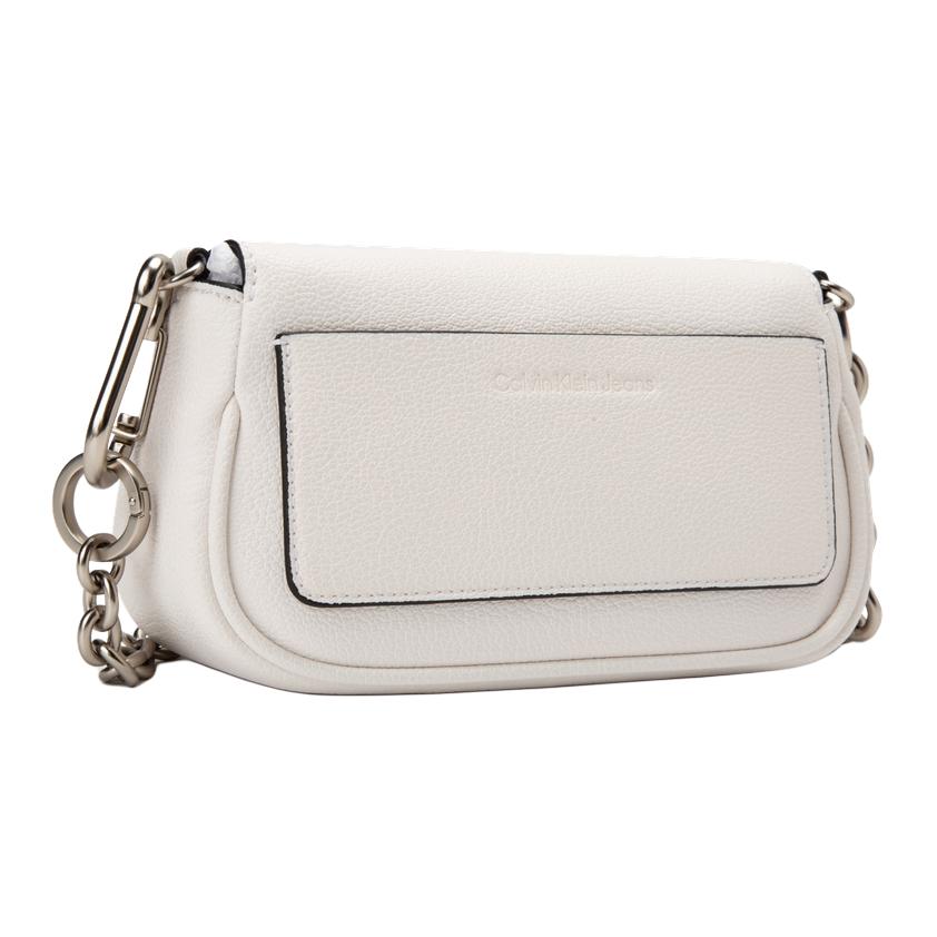 New CALVIN KLEIN Synthetic Material Shoulder Bag Women's Moon White DH3240-391