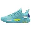 Li Ning All City 9 V1.5 Fabric Synthetic Leather TPU Wear-Resistant Breathable Low-Top Basketball Shoes Men Sneaker Ocean-Blue ABAR015-7