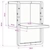 Floating Wall Shelf Craftsmanship Oak Style 20 x 25 x 30 cm Wood Based Panel