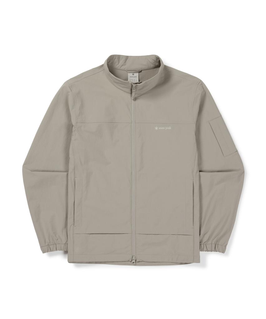 SNOWPEAK APPAREL Root Stand Neck Windbreaker (S26Fmrwb68) Khaki Gray