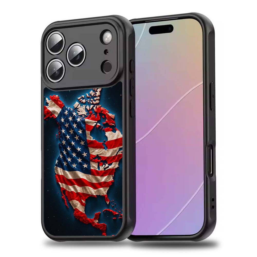 A-America USA F-Flag Phone Case For iPhone 17,16,15,14,13,12,11,Pro,Max,Plus,Mini,SE4,E Magnetic Magsafe Wireless Charging