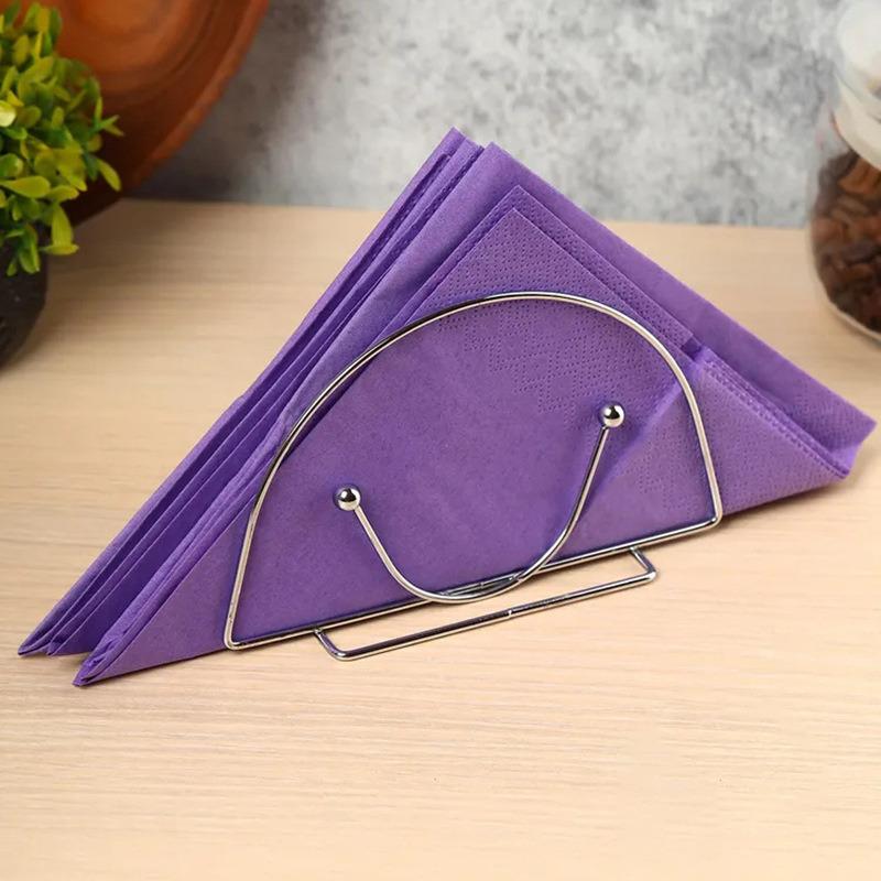 Stainless Steel Table Napkin Holder Napkin Clip Rack Box Serviette Holder Organizer Tissue Dispenser Storage Case Table Decor