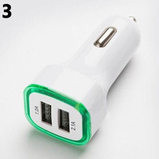Светодиодный двойной USB-порт 2.1A Быстрое автомобильное зарядное устройство для iPhone iPad Samsung Galaxy