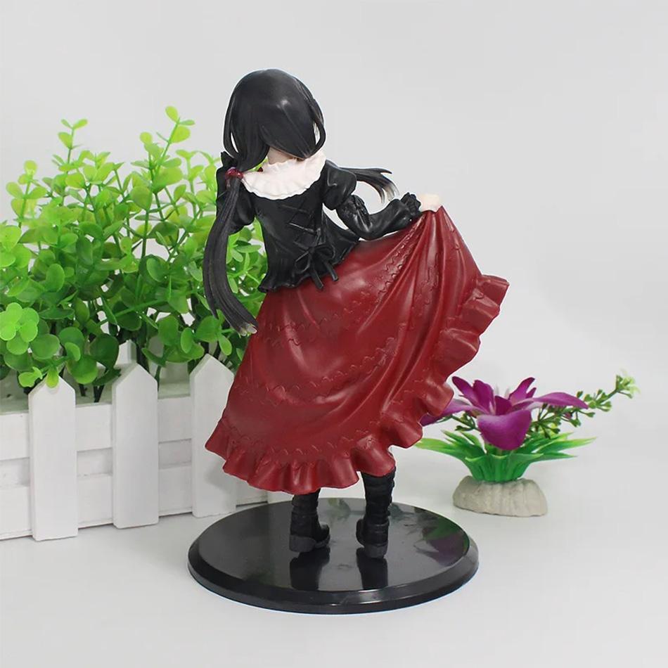 DATE A LIVE Токисаки Куруми Аниме Фигурка Милая Девушка Модель Игрушка ПВХ Черное Платье Наряд Стоящая Модель Украшение для Интерьера Автомобиля