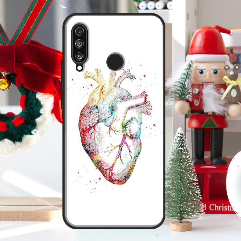 Анатомия человеческого сердца Для Huawei Nova 5T 9 10 SE 7i 8i 11i 12i Y73 Y72 Y61 Y91 Y60 Y70 Y90 P20 P40 P30 Lite Чехол