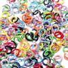 100Pcs/Lot Colorful Metal Open Jump Rings Split 1.2x8mm Jump Ring Connector for DIY Jewelry Making Findings Accessories Supplies