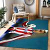 France Football Star Floor Rug Office Rug Perfect for Study room Foyer Hallway Balcony Anti-slip Rug Anime Office Decor