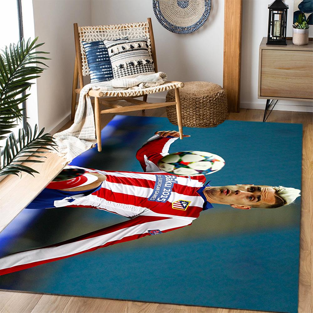 France Football Star Floor Rug Office Rug Perfect for Study room Foyer Hallway Balcony Anti-slip Rug Anime Office Decor