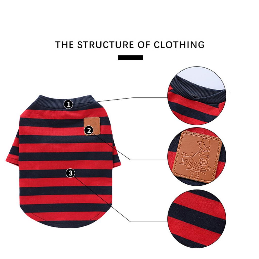 Полосатый всесезонный жилет для собаки для маленькой и средней собаки