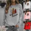 2025 Women's Christmas Tree Crew Neck Sweatshirt