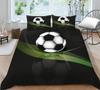 3D Football Printing Bedding Suit Soft Bedclothes Home Bedroom Duvet Cover Bed Set Bedspreads Comfortable Soft