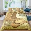 Western Cowboy King Queen Bedding Set Vintage Style Rodeo Duvet Cover Men Teens Boys Horse Quilt Cover Polyester Comforter Cover