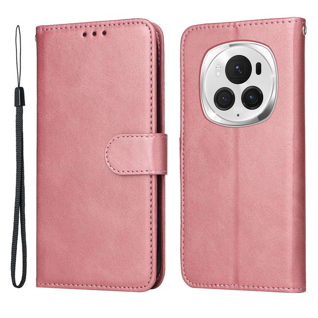 Для Honor Magic6 Pro 5G Магнитный чехол-книжка из кожи с защитой от царапин, кошелек, подставка, чехол для телефона